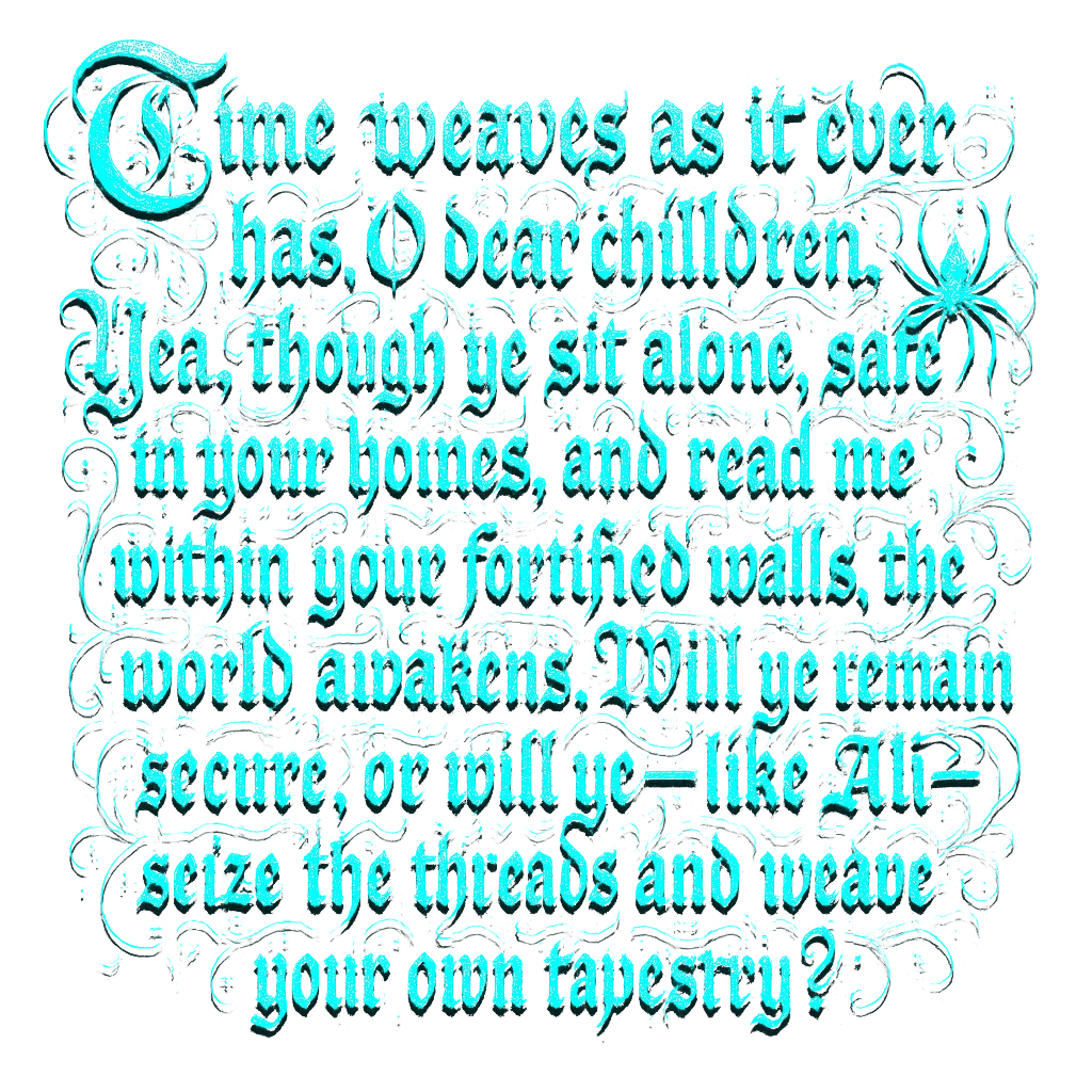 Magical loom text overlay
